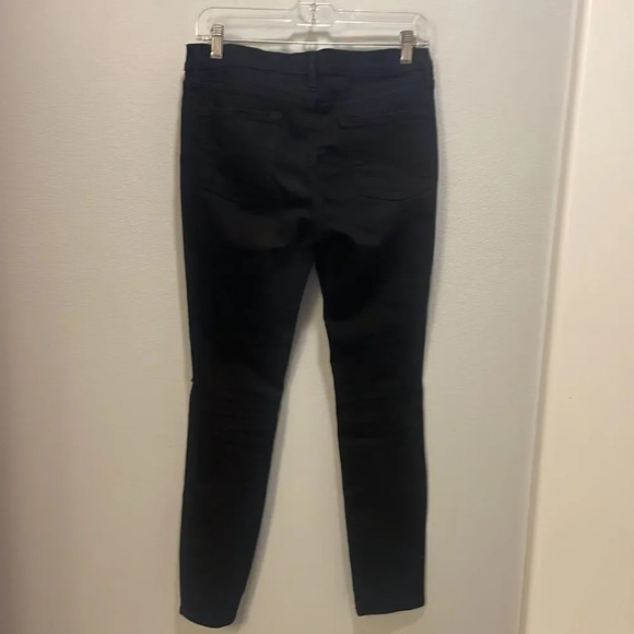 Frame Denim Le Skinny de Jeanne woman’s black ripped jeans - Picture 12 of 14